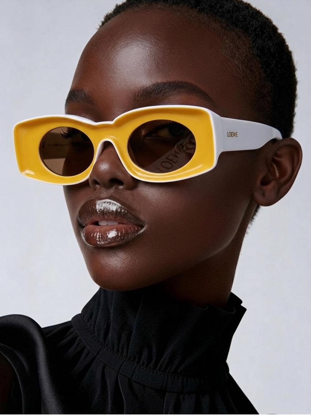 Loewe Paula’s Ibiza Yellow Oversized Sunglasses New Full Set Rare
